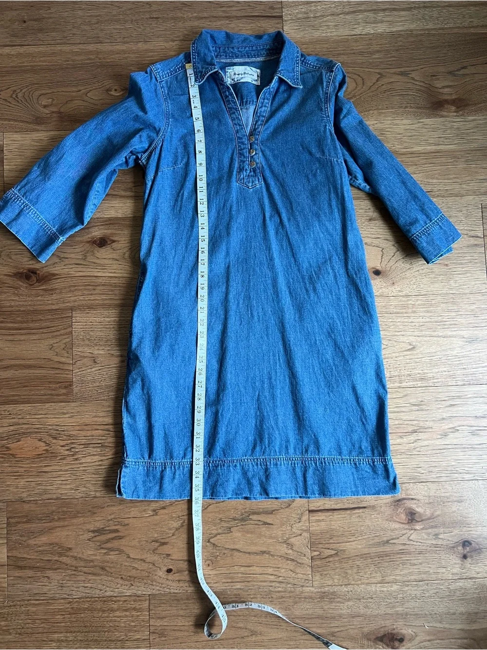 Tommy Bahama Blue Denim Mini Shirt Shift Dress Size Small - Picture 4 of 6